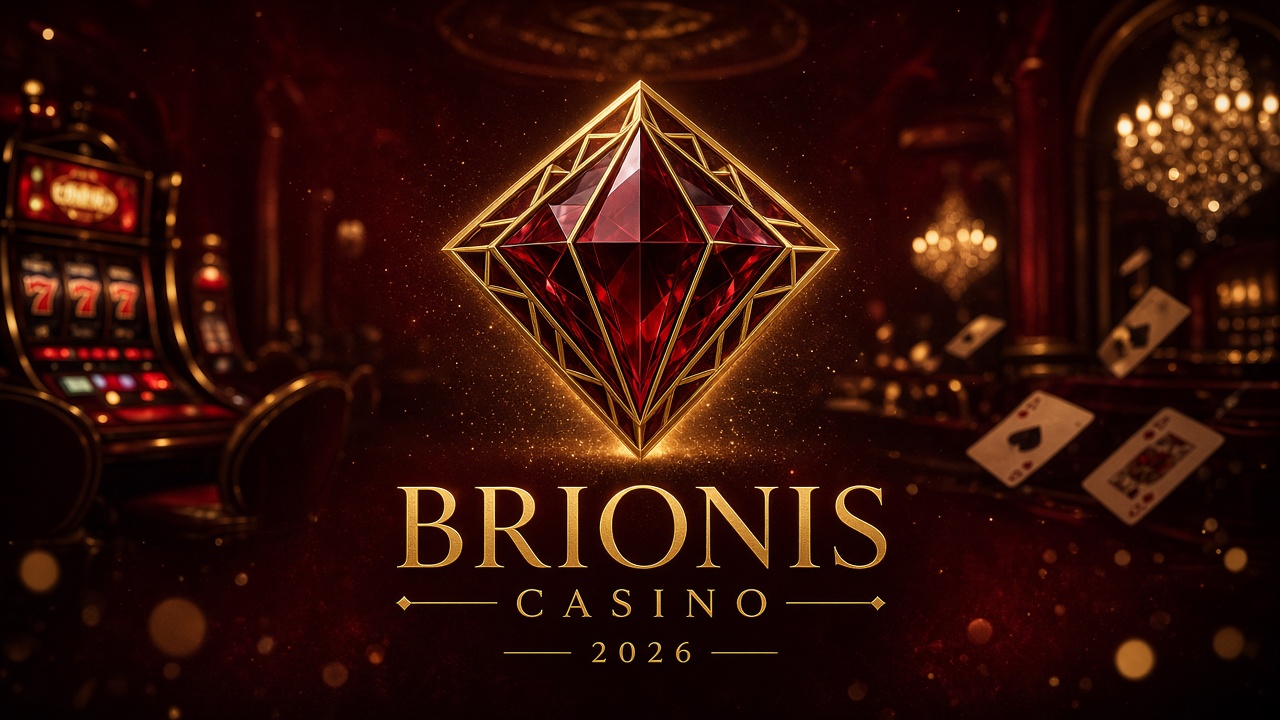 Brionis Casino – Lobby, Slots und Goldlogo